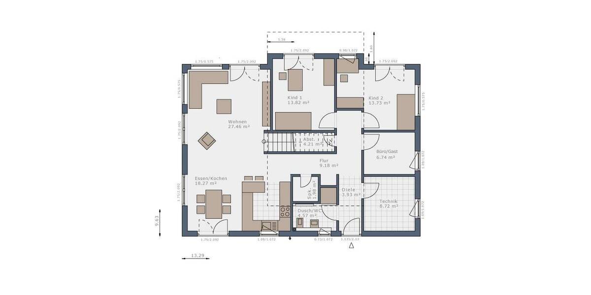 Bungalow Witzenhausen Unterrieden - 5 Zimmer, 149 m&sup2;, 1.321&euro; | Angebot:26929737