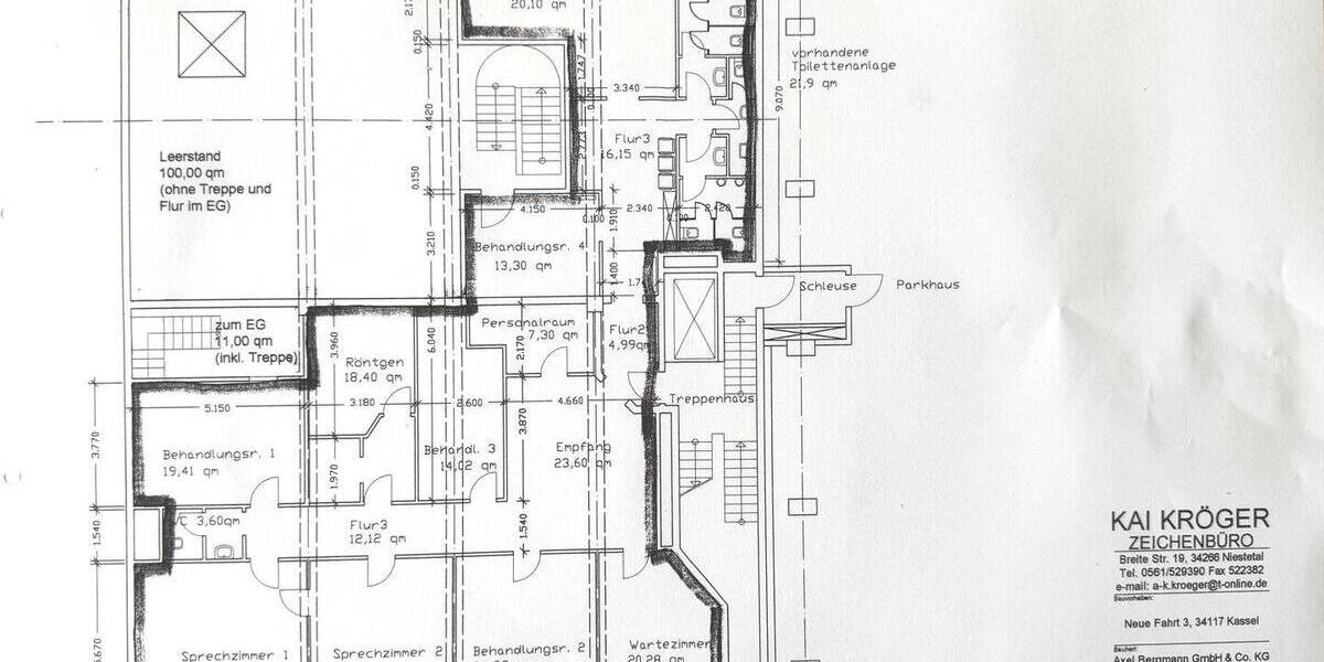 Gewerbeobjekt Kassel Mitte - 9 Zimmer, 272 m&sup2;, 2.750&euro; | Angebot:23968791