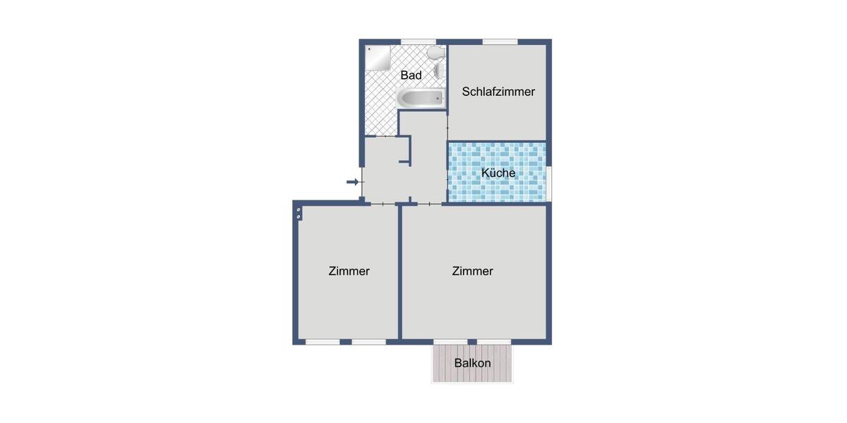 Etagenwohnung Lohfelden - 3 Zimmer, 73 m&sup2;, 536&euro; | Angebot:25887830