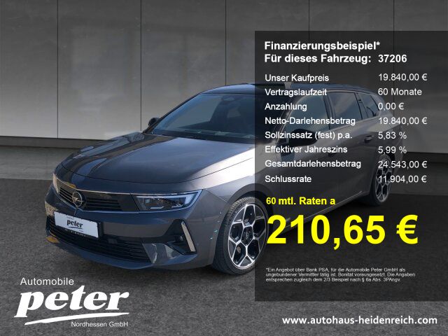 Opel Astra 75.461 km 19.840 &euro; Witzenhausen 37213