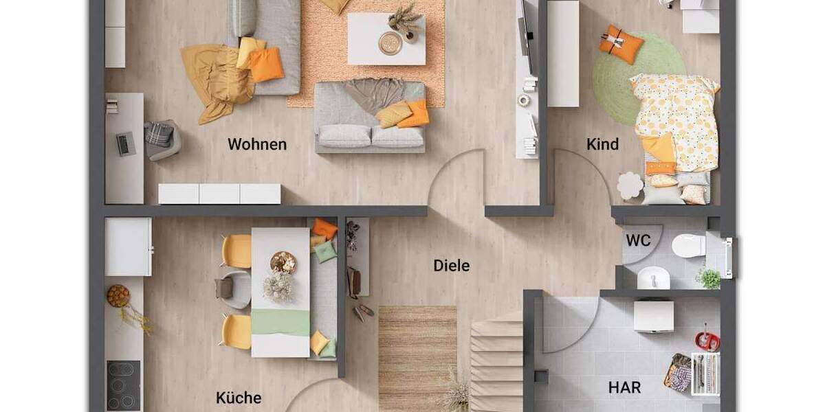 Einfamilienhaus Felsberg - 6 Zimmer, 144 m&sup2;, 262.190&euro; | Angebot:25691459