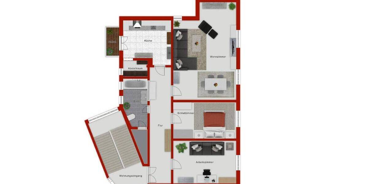 Etagenwohnung Kassel West - 3 Zimmer, 110 m&sup2;, 350.000&euro; | Angebot:26036635