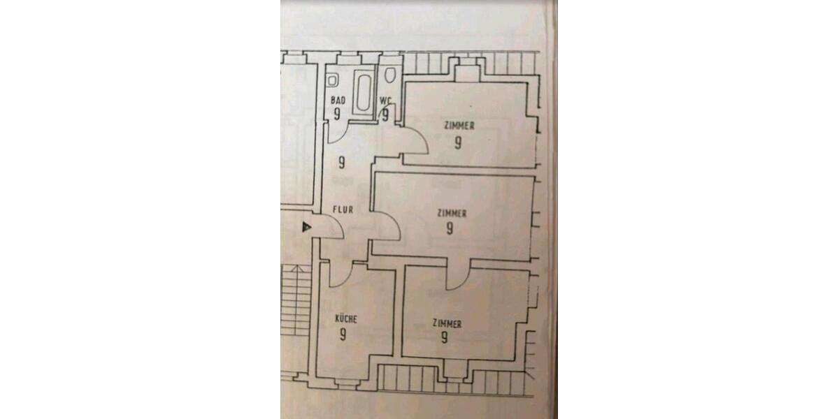 Etagenwohnung Kassel Bettenhausen - 3 Zimmer, 83 m&sup2;, 90.000&euro; | Angebot:27260246