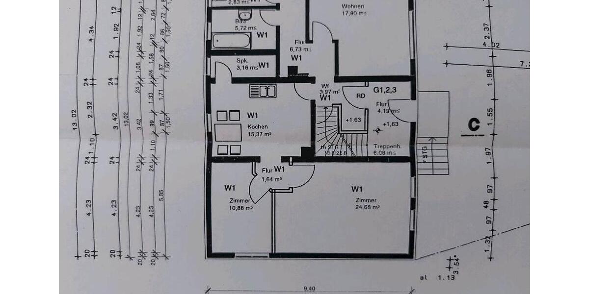 Hochparterre Baunatal - 3 Zimmer, 92 m&sup2;, 118.000&euro; | Angebot:16562260