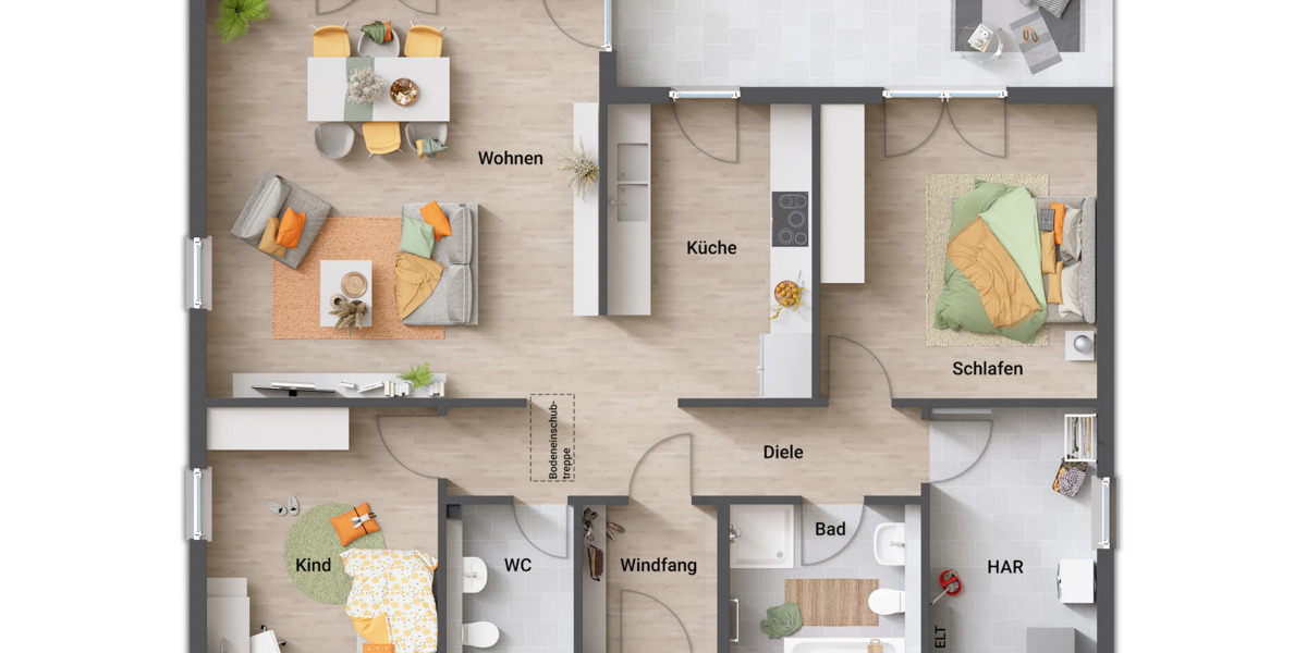 Bungalow Melsungen Röhrenfurth - 4 Zimmer, 108 m&sup2;, 486.300&euro; | Angebot:25709654