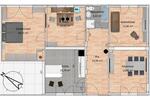 Erdgeschoßwohnung Habichtswald - 2.5 Zimmer, 110 m&sup2;, 850&euro; | Angebot:26039094