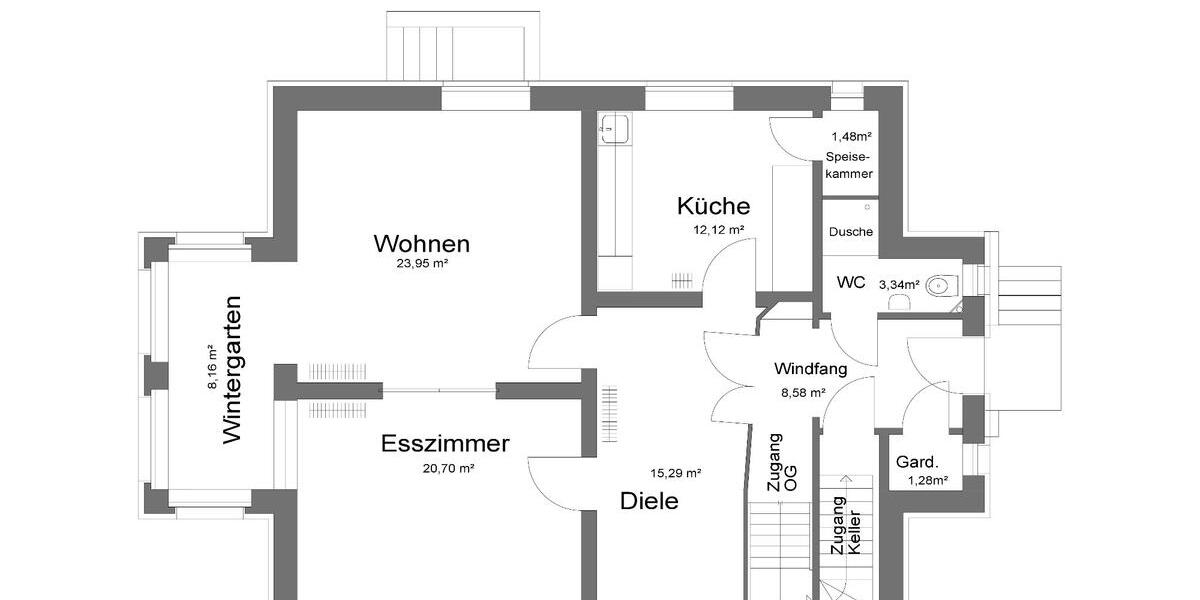 Einfamilienhaus Guxhagen - 6 Zimmer, 170 m&sup2;, 1.650&euro; | Angebot:24591604