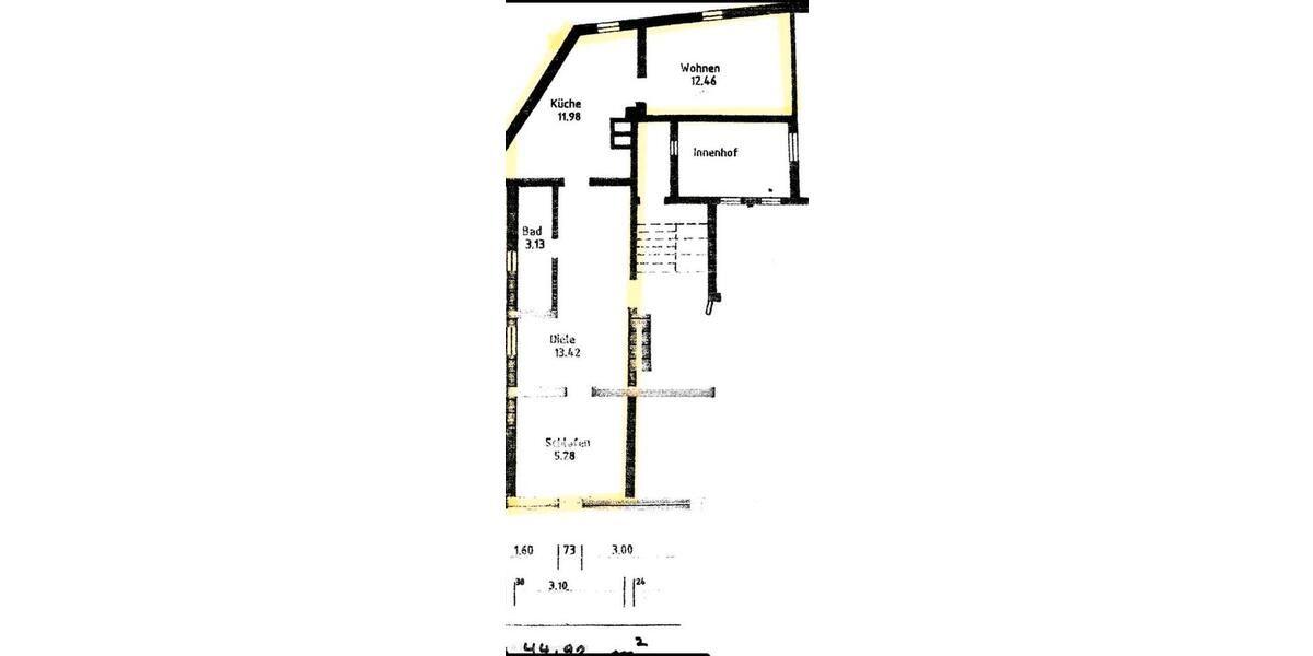 Dachgeschoßwohnung Kaufungen - 2 Zimmer, 45 m&sup2;, 556&euro; | Angebot:26180267
