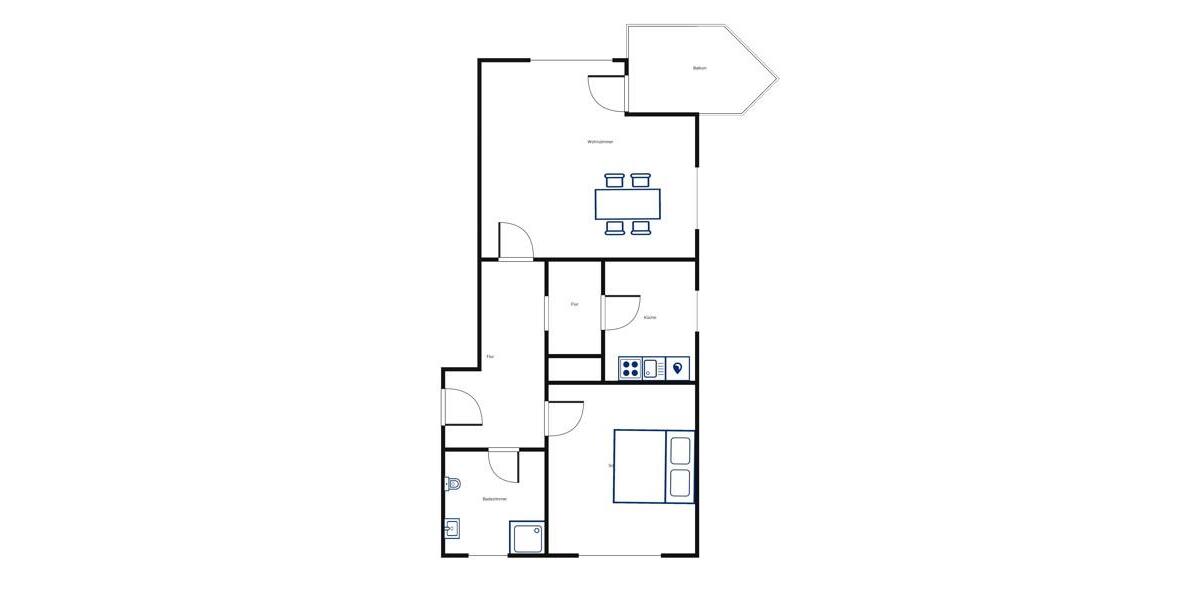 Etagenwohnung Kassel Südstadt - 2 Zimmer, 58 m&sup2;, 577&euro; | Angebot:25314012