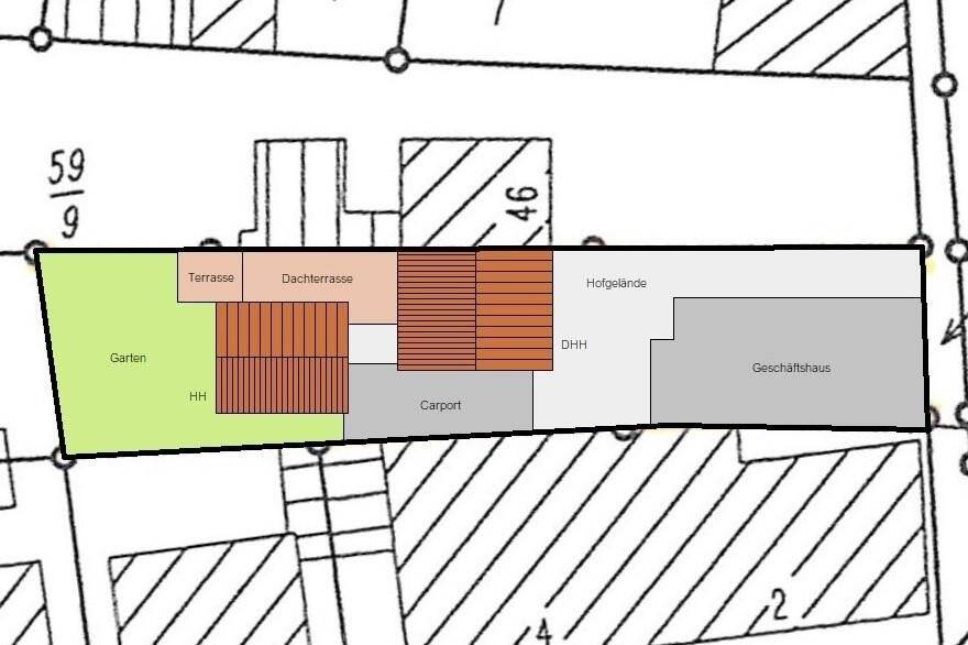 TOP - 2-Familienanwesen + Laden, Hof, Carport und Garten zimmer
