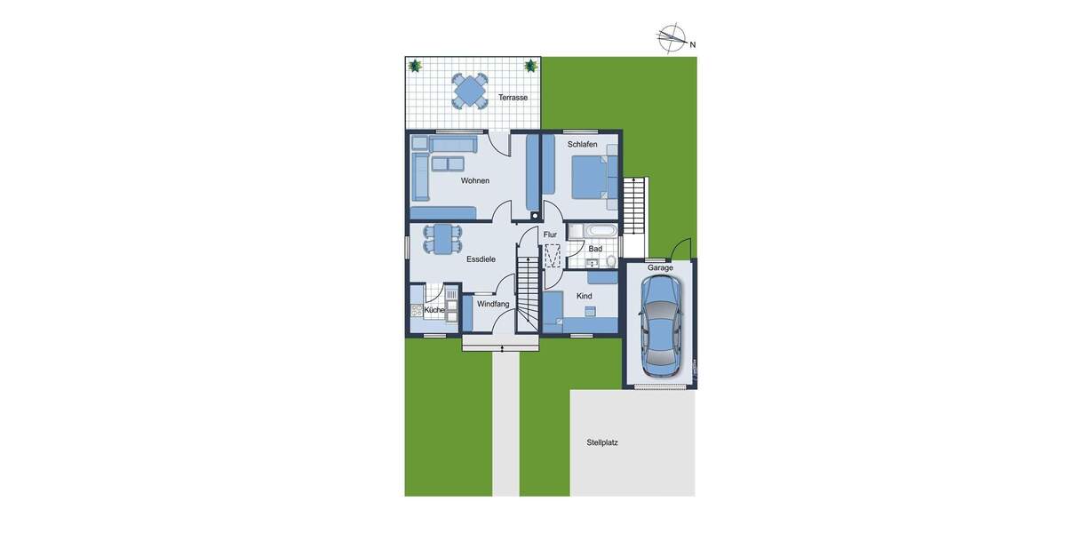 Einfamilienhaus Baunatal / Großenritte Großenritte - 4 Zimmer, 95 m&sup2;, 355.000&euro; | Angebot:24636674