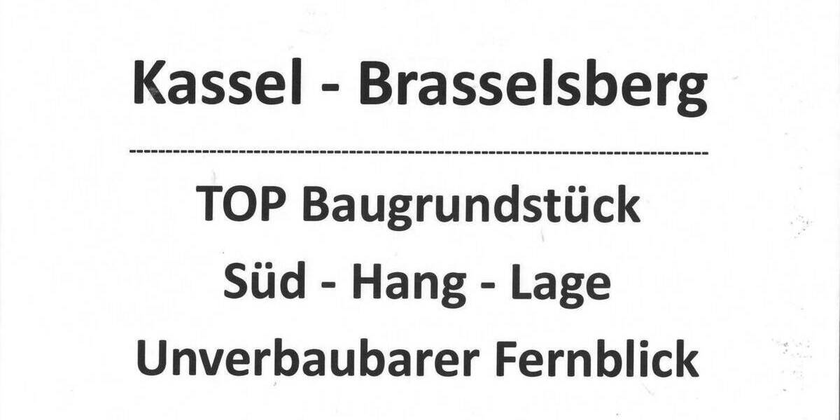 Grundstück Kassel Brasselsberg - 349.500&euro; | Angebot:25909137