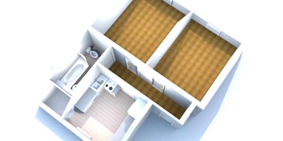 Dachgeschoßwohnung Kassel Vorderer Westen - 2 Zimmer, 61 m&sup2;, 580&euro; | Angebot:25306030