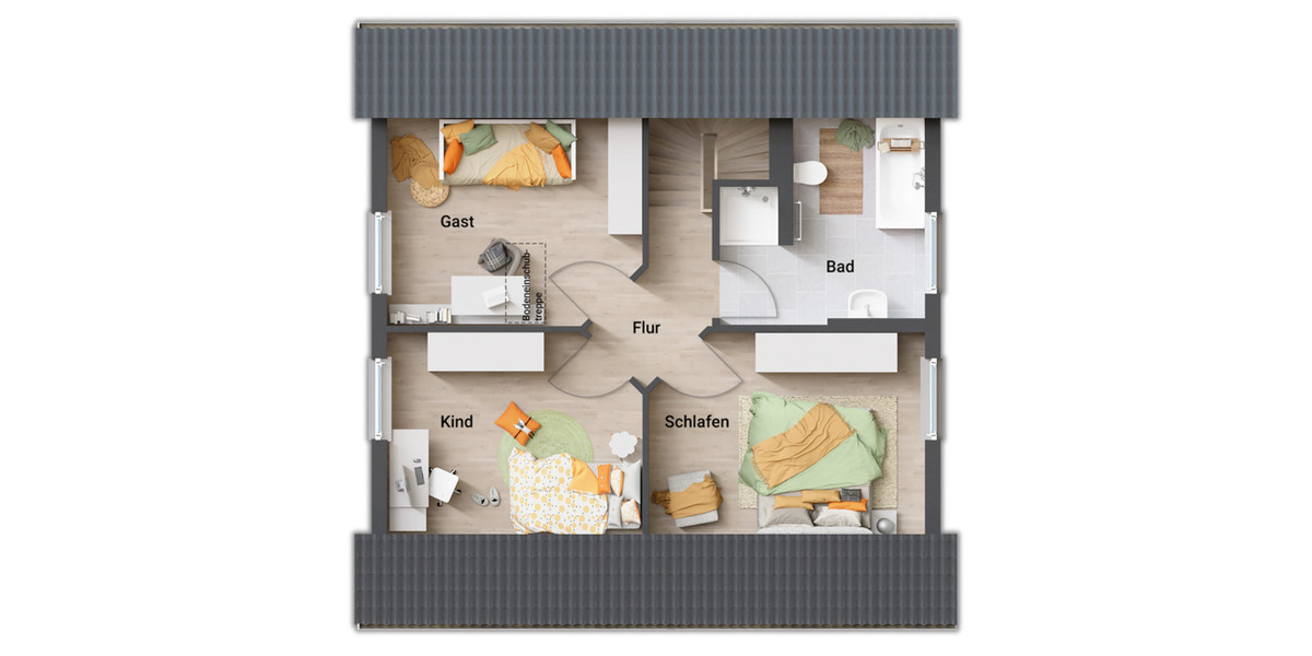 Einfamilienhaus Fuldatal - 4 Zimmer, 99 m&sup2;, 218.750&euro; | Angebot:9007035