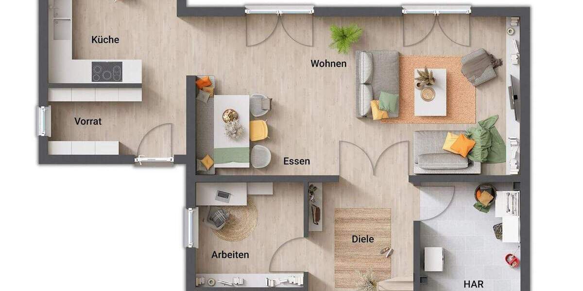 Einfamilienhaus Melsungen Röhrenfurth - 4 Zimmer, 129 m&sup2;, 368.690&euro; | Angebot:25709592