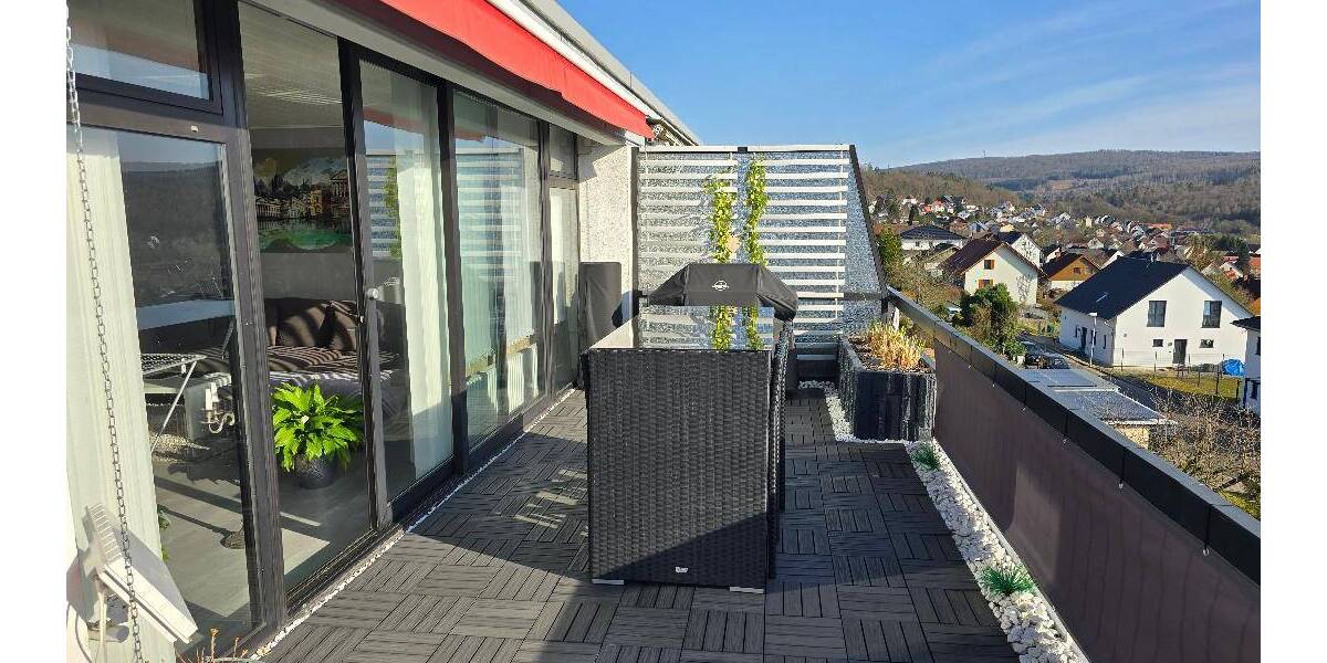 Penthousewohnung in Panoramalage am Waldrand von Nordhessen in Nieste 4 zimmer