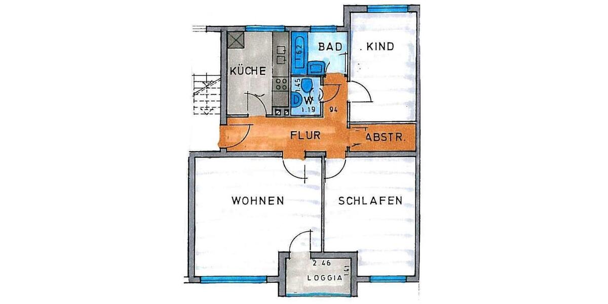 Provisionsfrei! Vermietet Hell Familienfreundlich 3 ZKB TOP LAGE 3 zimmer