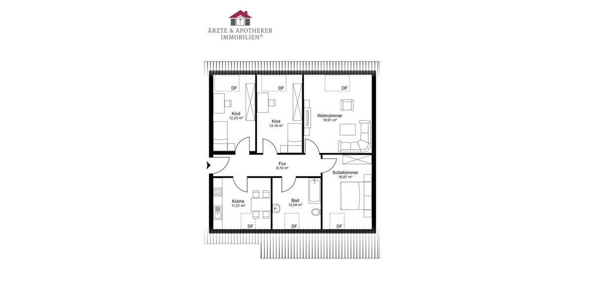 Etagenwohnung Kassel / Kirchditmold Kirchditmold - 4 Zimmer, 78 m&sup2;, 219.000&euro; | Angebot:26556282