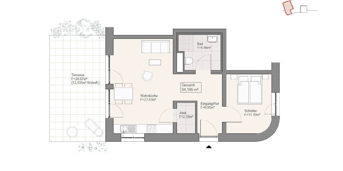 Qualitativ hochwertige Neubauwohnungen in Ahnatal-Weimar 33m² bis 180m² Wohnfläche - Provisionsfrei! 1 zimmer