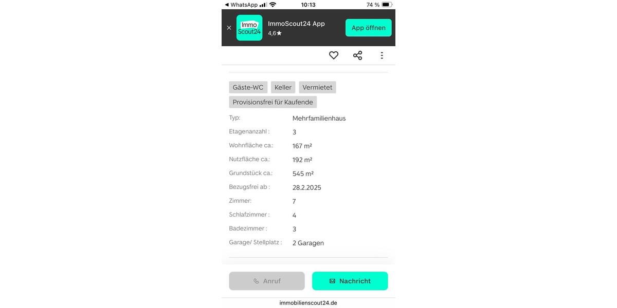 Mehrfamilienhaus mit Blick über Kassel 7 zimmer