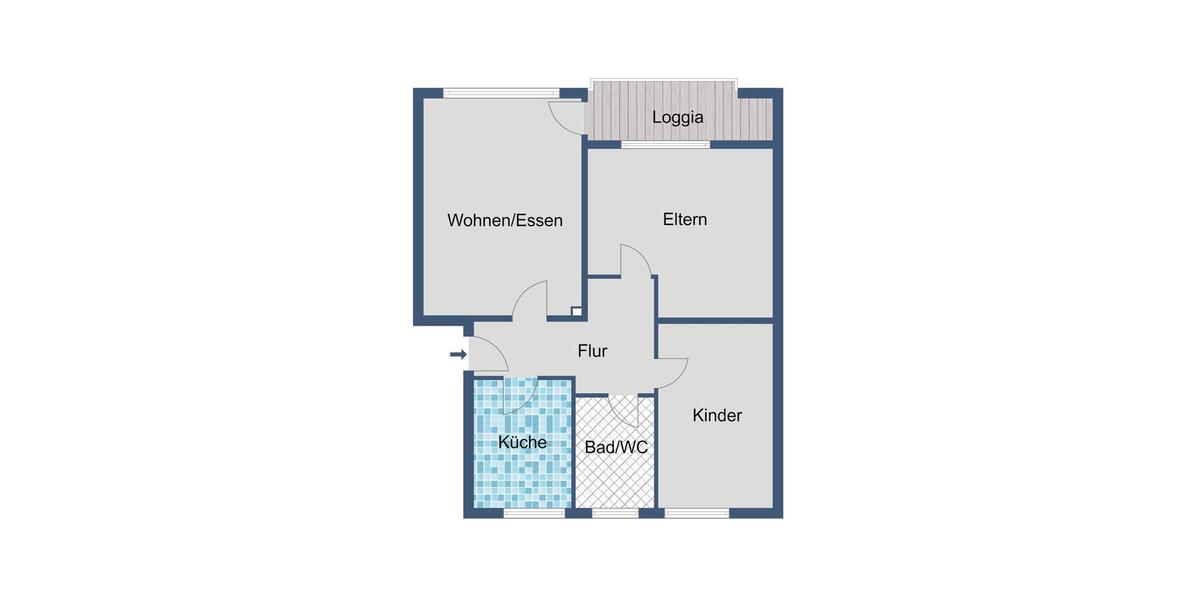 Geräumige 3-Zimmer-Wohnung mit Balkon 3 zimmer