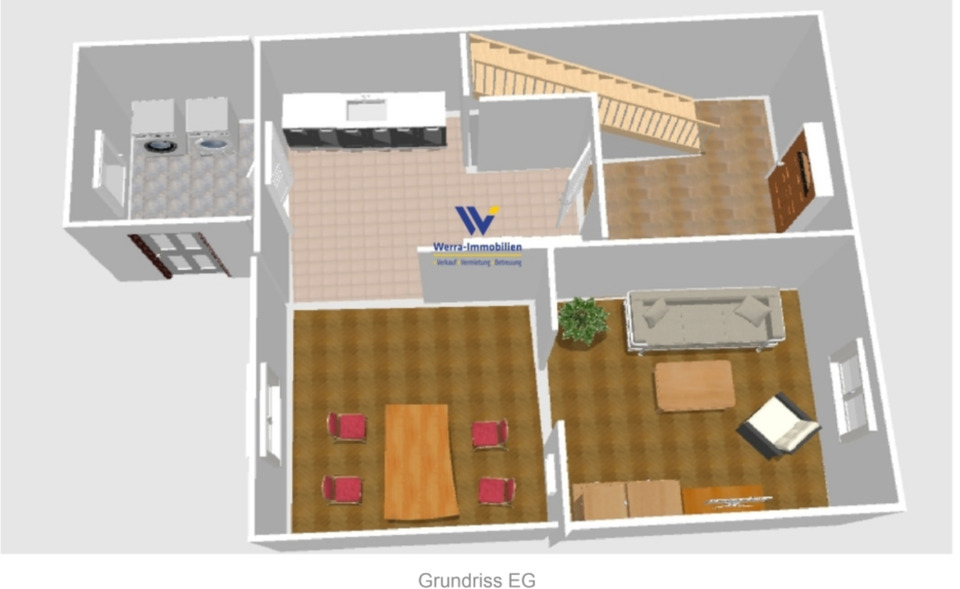 Etagenwohnung Witzenhausen - 5 Zimmer, 104 m&sup2;, 800&euro; | Angebot:25282076