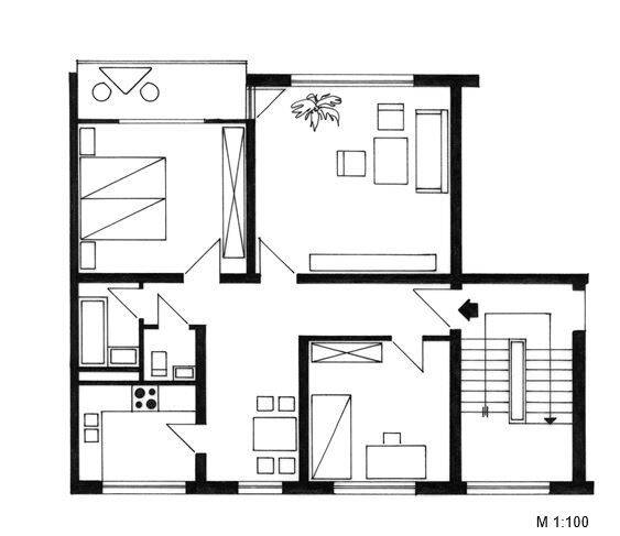 Etagenwohnung Fritzlar - 3 Zimmer, 77 m&sup2;, 586&euro; | Angebot:26596371