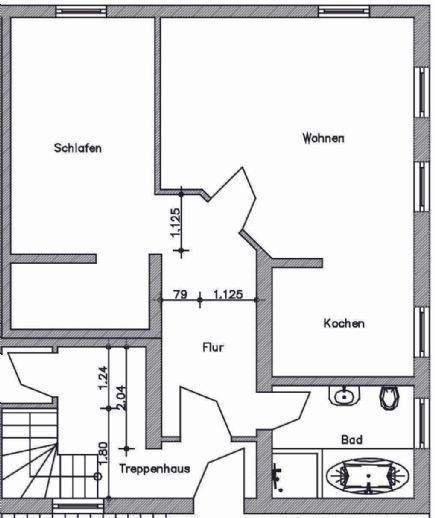 Etagenwohnung Gudensberg - 2 Zimmer, 62 m&sup2;, 115.000&euro; | Angebot:25984347