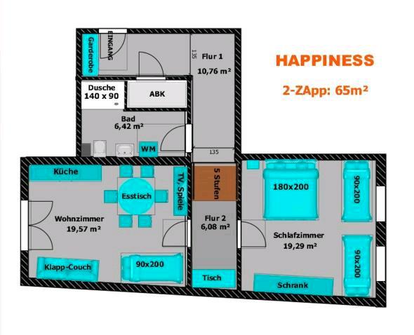 Erdgeschoßwohnung Hofgeismar - 2 Zimmer, 35 m&sup2;, 1.500&euro; | Angebot:24691005