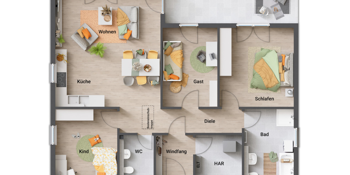 Bungalow Melsungen Röhrenfurth - 4 Zimmer, 108 m&sup2;, 486.300&euro; | Angebot:25709654