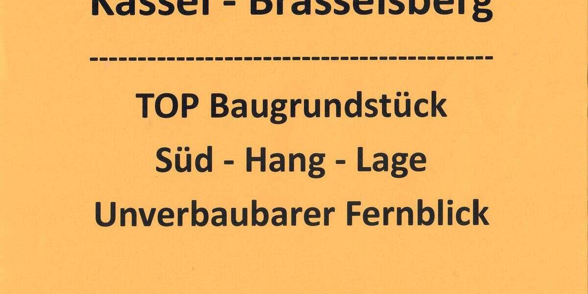 Grundstück Kassel Brasselsberg - 349.500&euro; | Angebot:25108006
