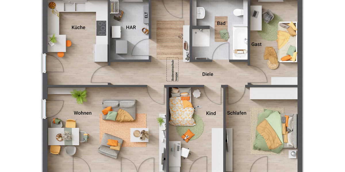 Bungalow Hofgeismar - 4 Zimmer, 108 m&sup2;, 231.890&euro; | Angebot:9020498