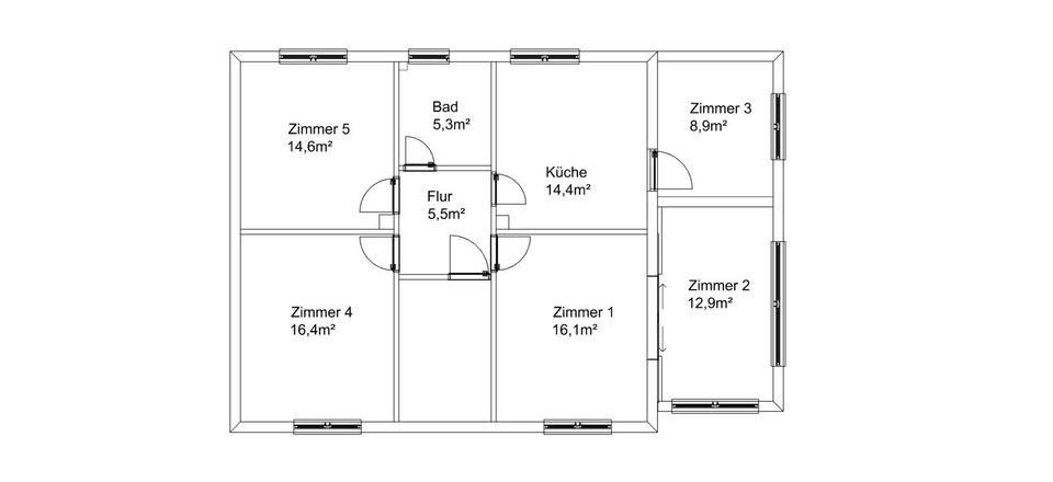 Etagenwohnung Niestetal - 5 Zimmer, 94 m&sup2;, 955&euro; | Angebot:24980066