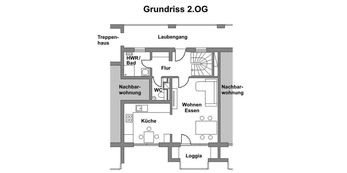 Maisonettenwohnung Kassel Philippinenhof-Warteberg - 4 Zimmer, 105 m&sup2;, 320.000&euro; | Angebot:25107001