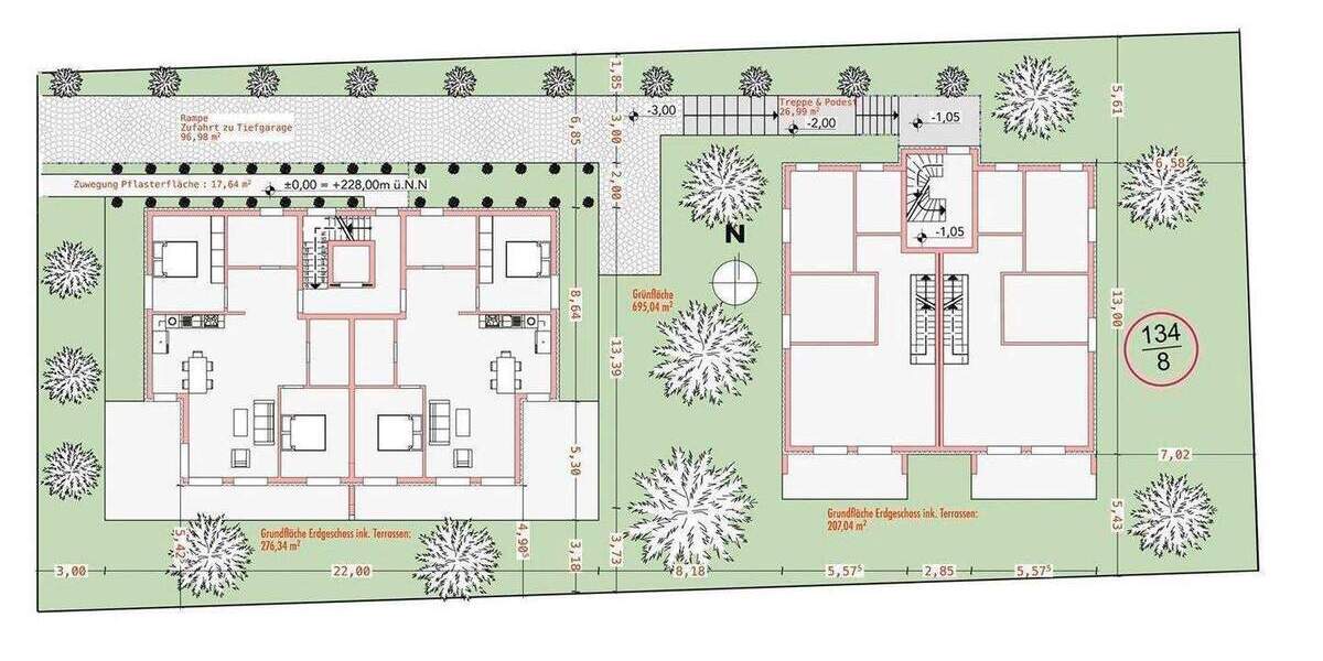 Etagenwohnung Kassel Jungfernkopf - 2 Zimmer, 64 m&sup2;, 310.000&euro; | Angebot:25696881