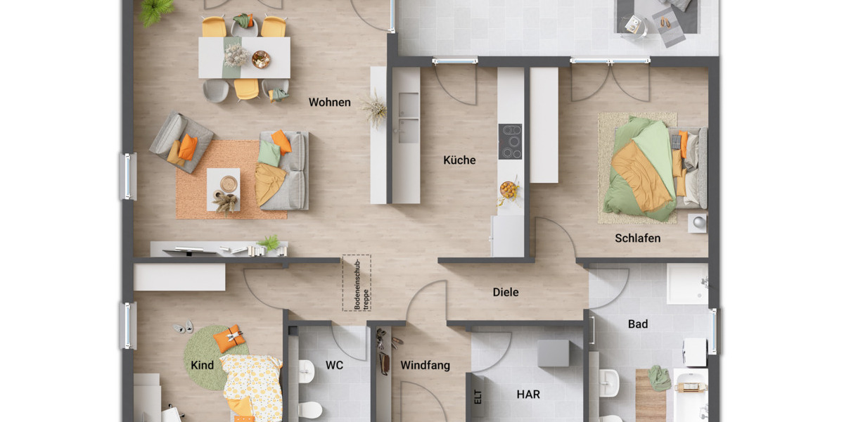 Bungalow Melsungen Röhrenfurth - 4 Zimmer, 108 m&sup2;, 486.300&euro; | Angebot:25709654