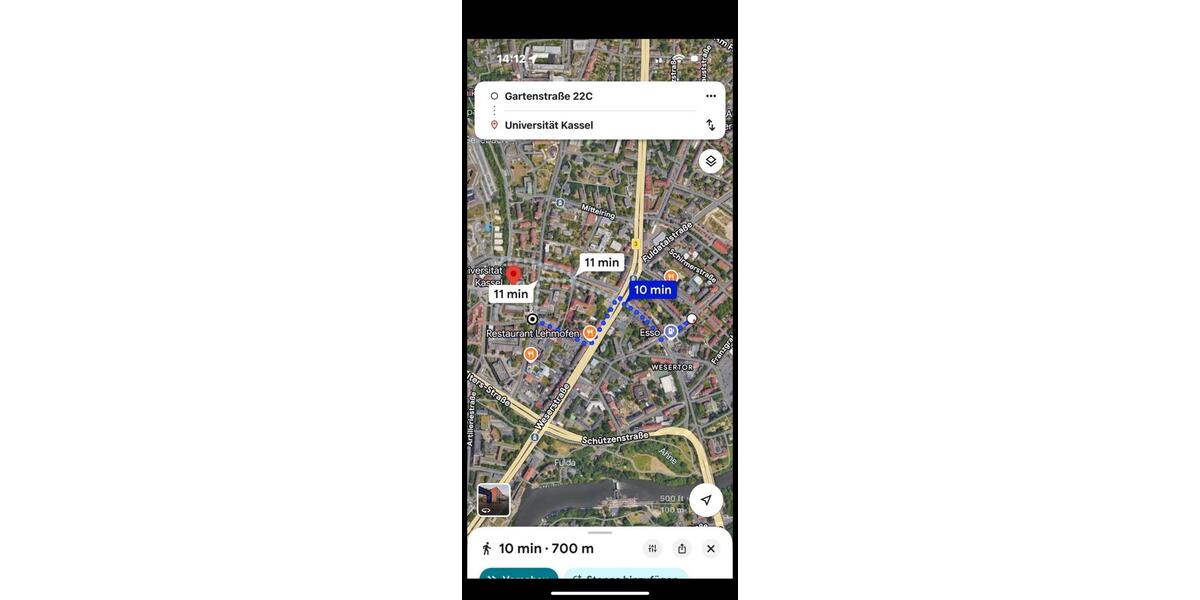 Etagenwohnung Kassel Fasanenhof - 2 Zimmer, 58 m&sup2;, 450&euro; | Angebot:26648822