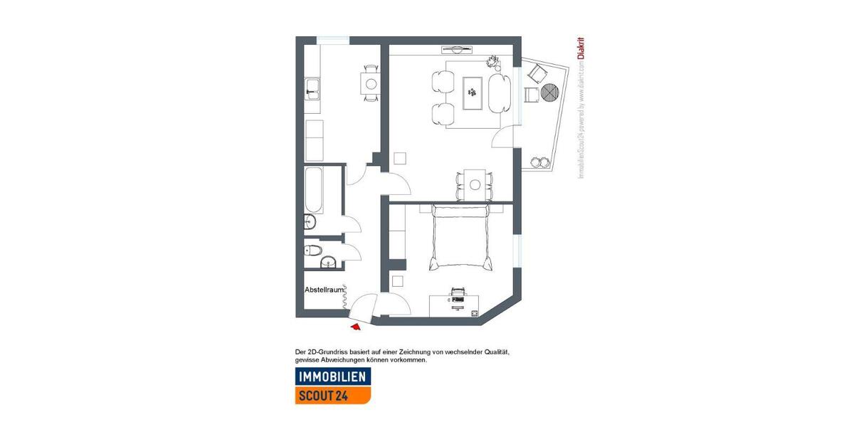 Schicke 2-Zimmer-Wohnung 2 zimmer