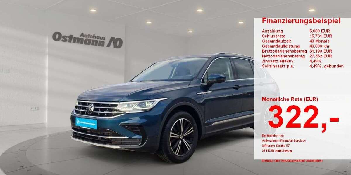 VW Tiguan 25.120 km 31.365 &euro; Hofgeismar 34369