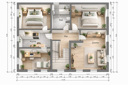 Wohnung Kassel Bettenhausen - 5 Zimmer, 100 m&sup2;, 850&euro; | Angebot:25417648