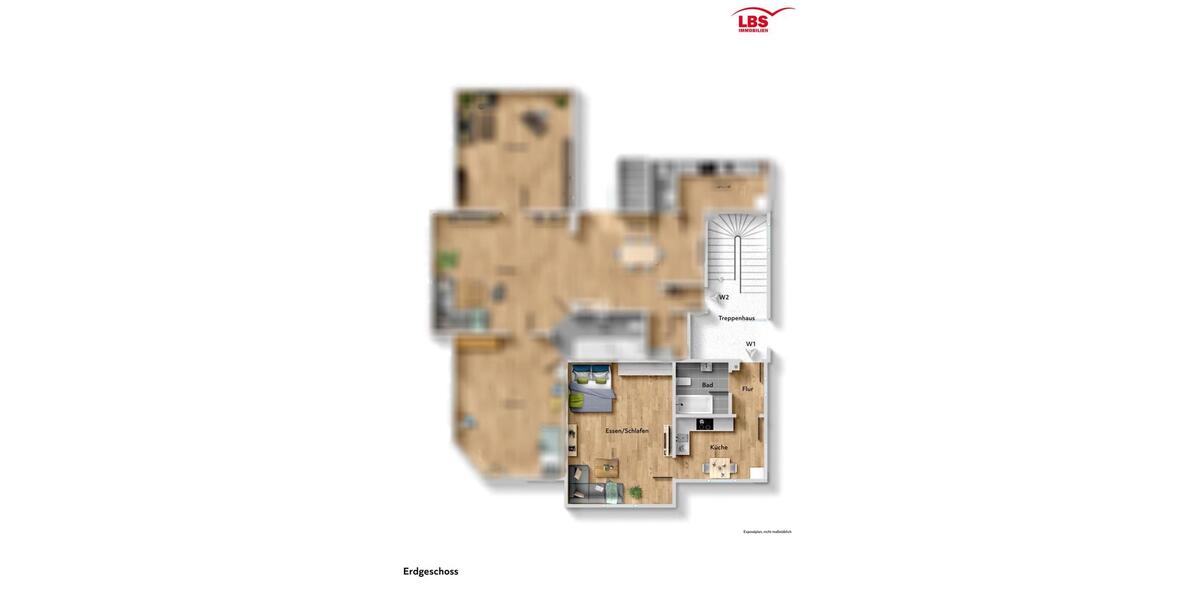 Erdgeschoßwohnung Hann. Münden - 1 Zimmer, 46 m&sup2;, 500&euro; | Angebot:26232186