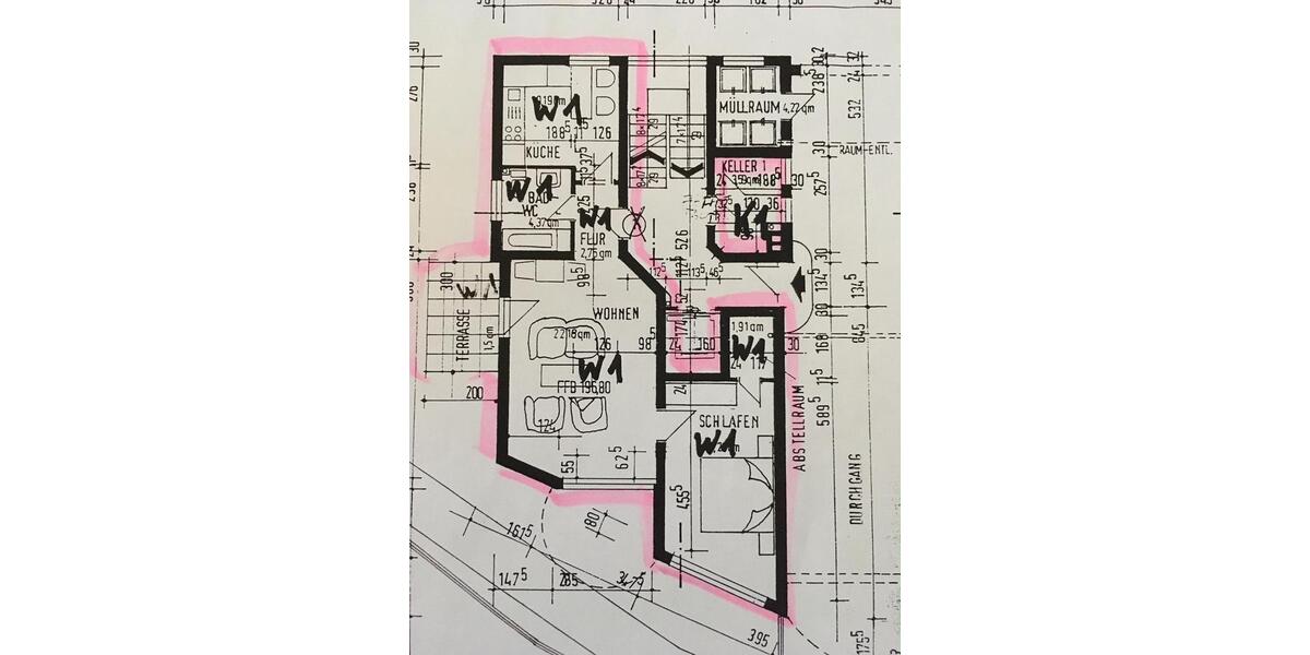Erdgeschoßwohnung Kassel Bad Wilhelmshöhe - 2 Zimmer, 58 m&sup2;, 210.000&euro; | Angebot:24370443