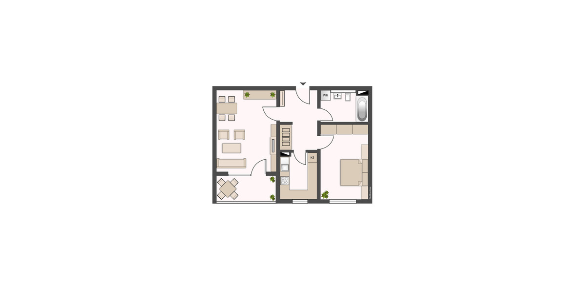 Etagenwohnung Baunatal Altenbauna - 2 Zimmer, 56 m&sup2;, 142.000&euro; | Angebot:25675004