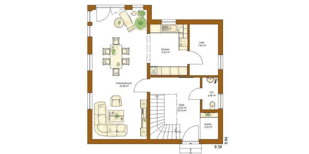 Einfamilienhaus Kaufungen Oberkaufungen - 4 Zimmer, 128 m&sup2;, 409.100&euro; | Angebot:25195727