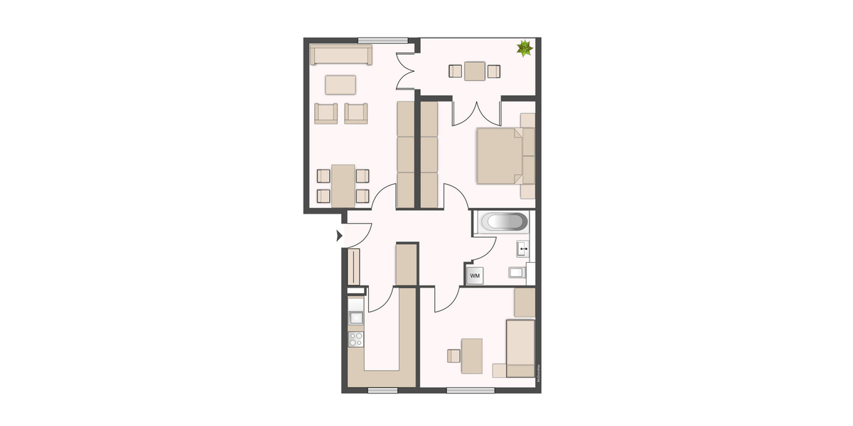 Etagenwohnung Baunatal Altenbauna - 3 Zimmer, 74 m&sup2;, 179.000&euro; | Angebot:25910580