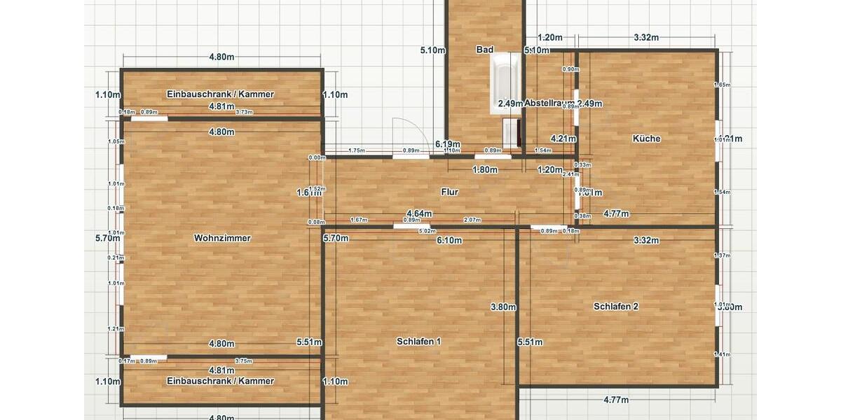 Etagenwohnung Hofgeismar - 3 Zimmer, 120 m&sup2;, 960&euro; | Angebot:26287932