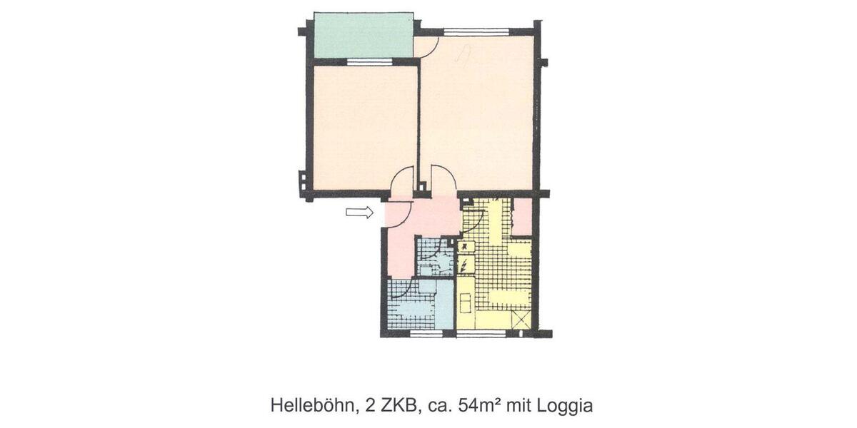 Schicke 2-Zimmer-Wohnung 2 zimmer
