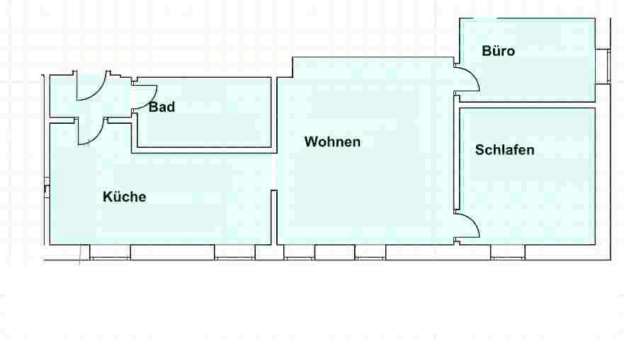 Etagenwohnung Felsberg - 3 Zimmer, 53 m&sup2;, 465&euro; | Angebot:26605097