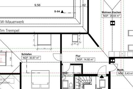Erstbezug nach Kernsanierung 85m² Dachgeschosswohnung in Felsberg 2.5 zimmer