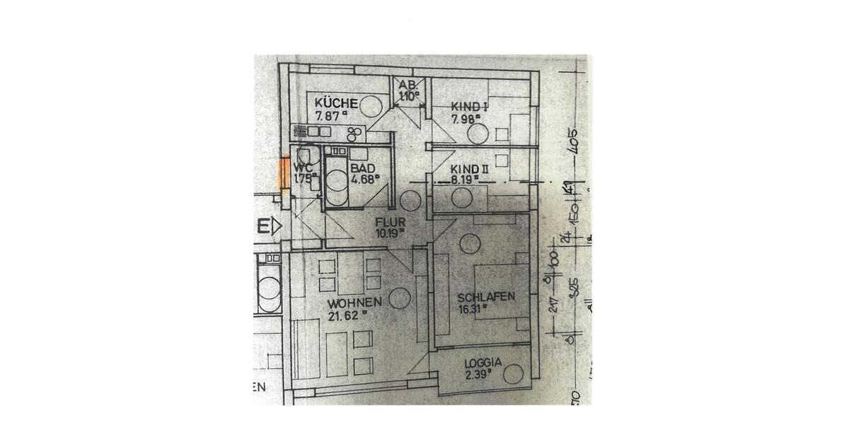 Etagenwohnung Kassel Nordshausen - 4 Zimmer, 83 m&sup2;, 923&euro; | Angebot:24867346